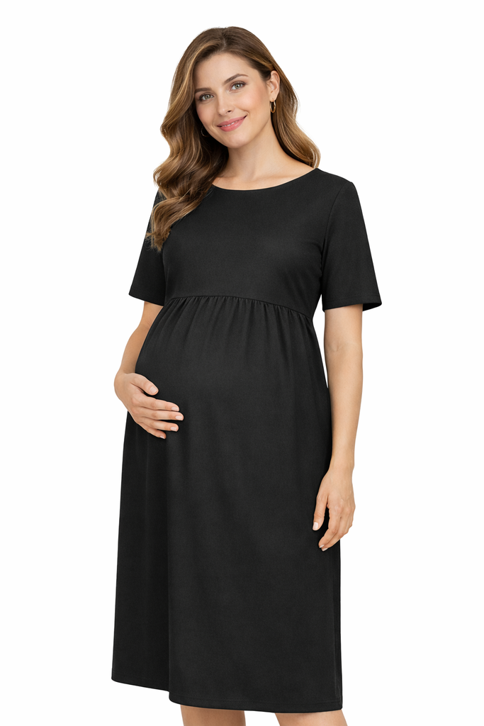 sachin and babi light blue dress Ruffle Fitted Maternity Dress